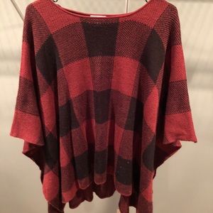 Red & Black checkered sweater
